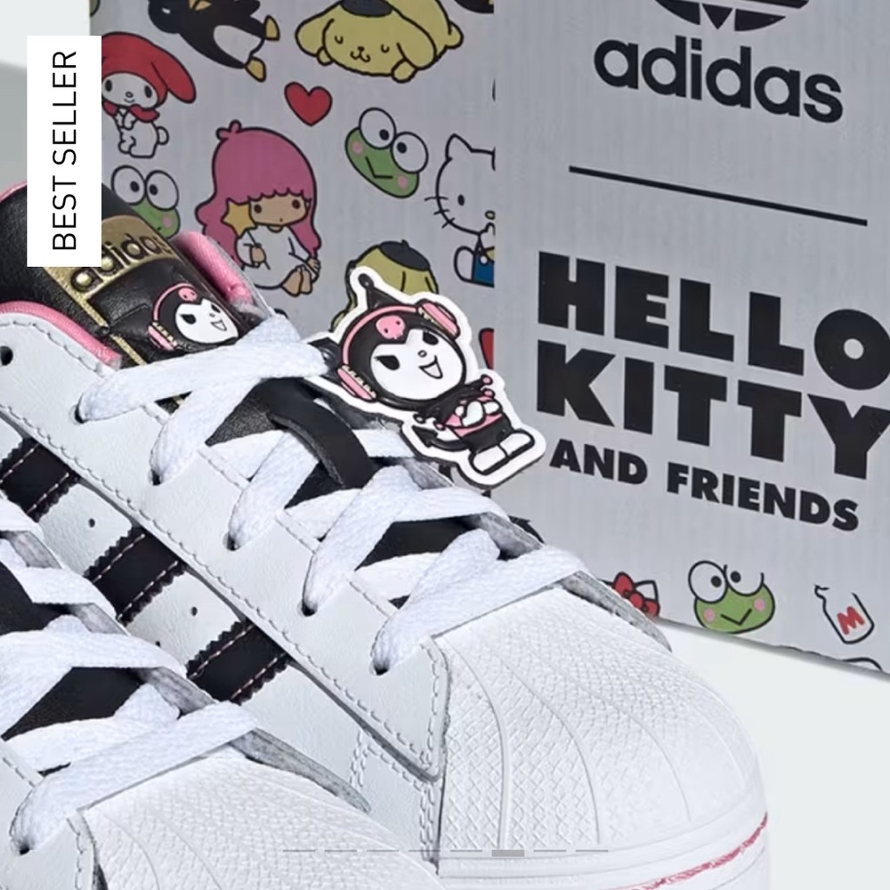 Adidas x Hello Kitty and Friends (Kuromi) Limited Edition Superstar Sneakers